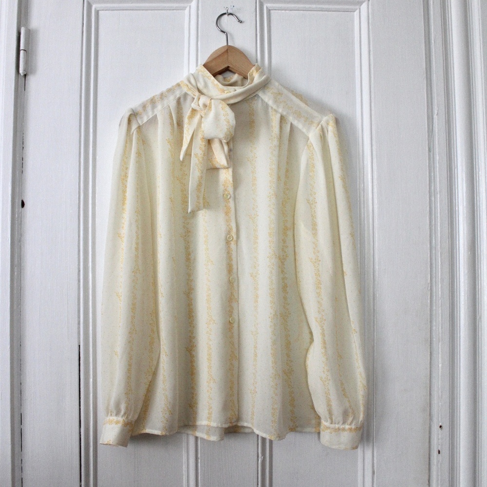 Vintage 70s Counterparts Secretary Blouse